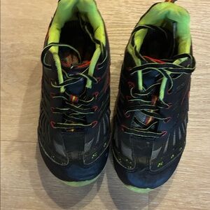 Nerf Boys Athletic Sneakers - Navy and Neon Yellow size 13 children’s